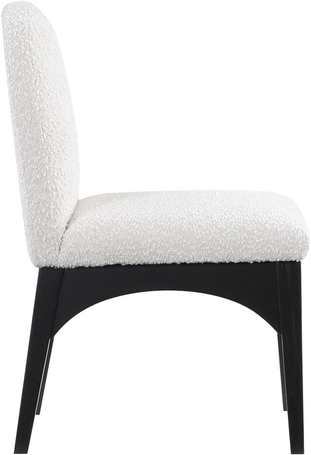 Meridian Furniture Waldorf Cream/Black Boucle Upholstered Dining Chair-3