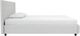 dhp furniture® Dakota White King Upholstered Panel Bed-3