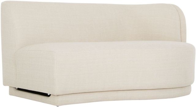 Moe's Home Collection Yoon Cream Right 2 Seat Chaise-1
