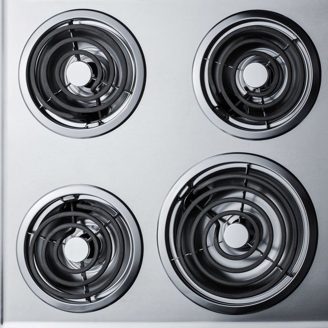 Summit® 24" Chrome Electric Cooktop-3