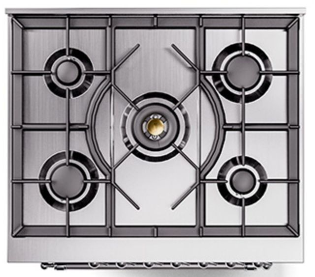 Ilve® Nostalgie II Series 30" Midnight Blue Pro Style Dual Fuel Range-3