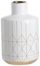 A & B Home Gold/White Vase-1