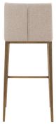 VIG Furniture Modrest Mimi 2-Piece Brass/Beige Bar Stool Set-2