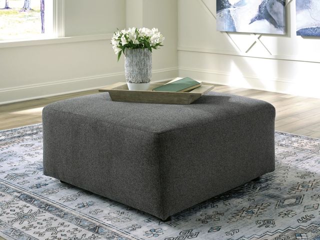 Signature Design by Ashley® Edenfield Charcoal Accent Ottoman-4