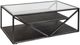 Liberty Furniture Arista Glass Top Cocktail Table with Cobblestone Brown/Gray Base-0