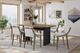 Bernards Elure Latte Double Pedestal Counter Dining Table with Peppercorn Base-1