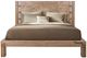 International Furniture Direct Atenas Brown King Platform Bed Footboard with Rails-2
