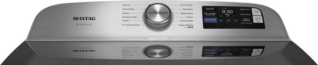 Maytag® Pet Pro 5.2 Cu. Ft. Classic Silver Agitator Top Load Washer-2