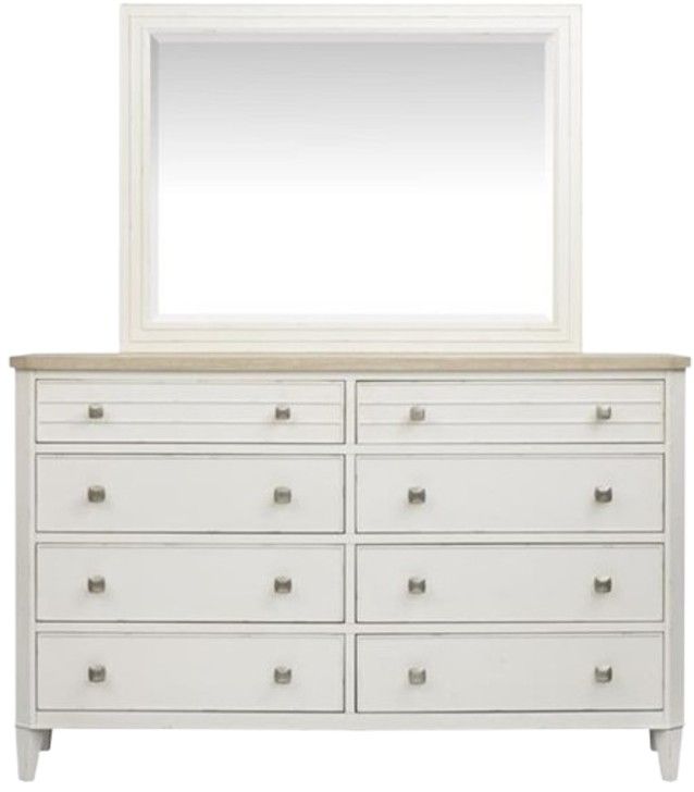 Magnussen Home® Echo Isles Driftwood and Sea Pearl Dresser-3