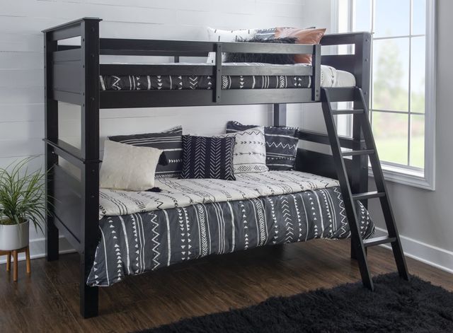 Powell® Dixon Black Twin/Twin Bunk Bed-1