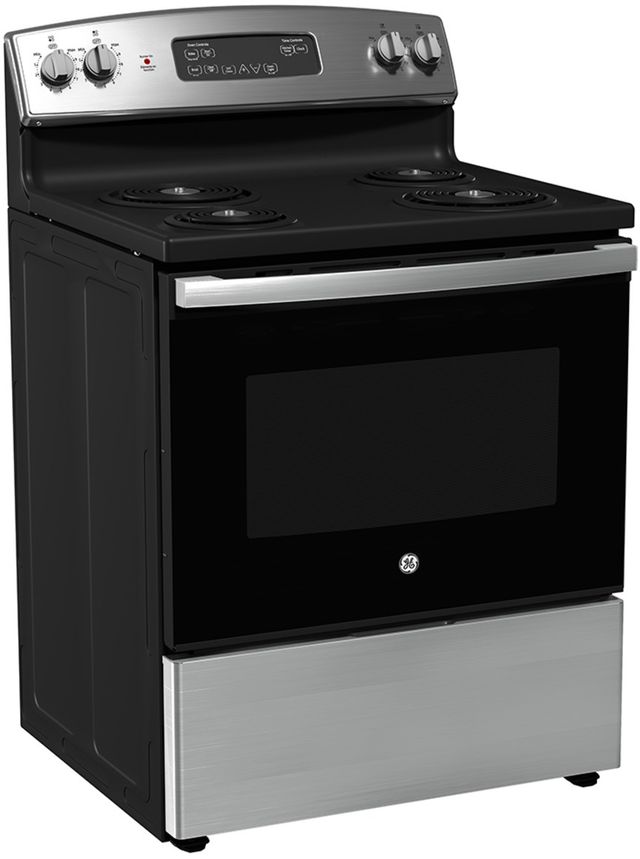 GE® 30" Stainless Steel Freestanding Electric Range-1