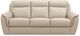 Leather Italia™ Savino Maddox Taupe Khaki Sofa-0