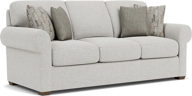 Flexsteel® Randall Silver Glacier Three-Cushion Sofa-0