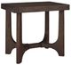 Signature Design by Ashley® Korestone Dark Brown Rectangular End Table-0