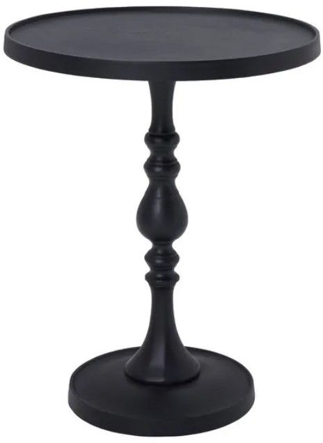 Renwil® Yates Matte Black Side Table-0
