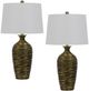 Cal® Lighting & Accessories Aurora 2-Piece Antique Bronze Table Lamp Set-0