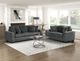 Homelegance® Athena Dark Gray Loveseat-1
