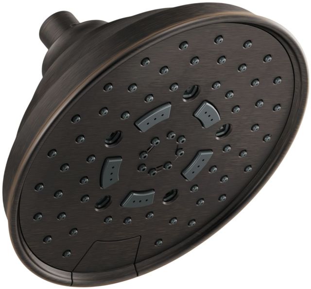 Brizo Essential™ Brilliance® Luxe Steel® 7" Classic Round H2Okinetic® Multi-Function Wall Mount Shower Head-0
