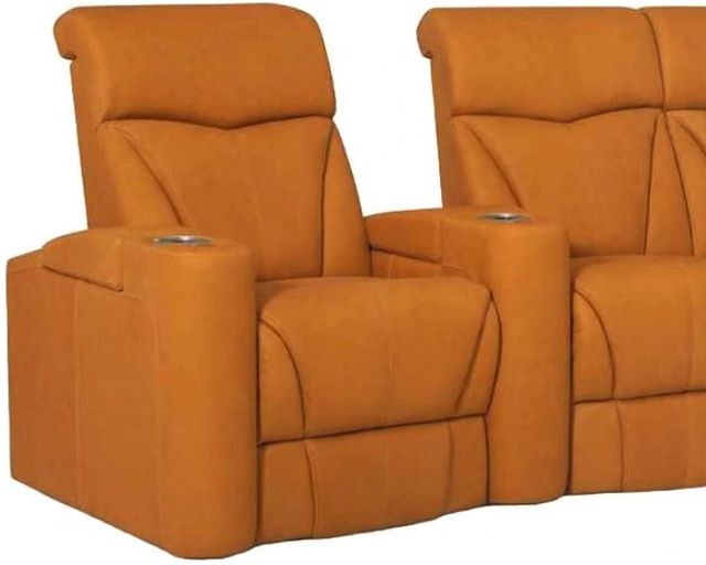 Palliser® Furniture Customizable Vivid 4-Piece Power Reclining Theater Seating with Power Headrest and Lumbar-1