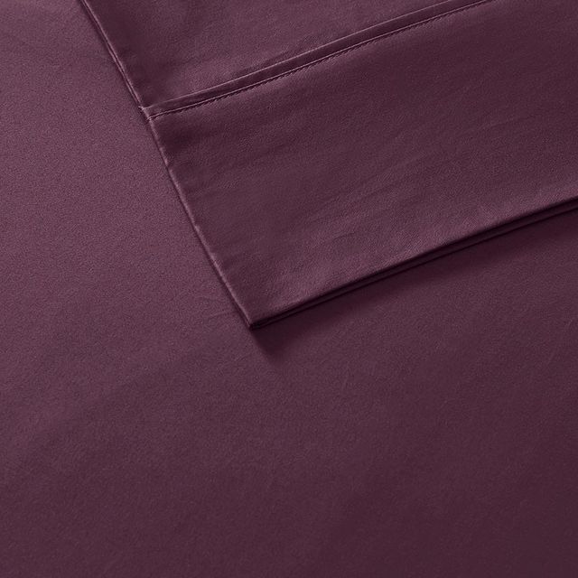 Olliix by Madison Park Plum Queen 600 Thread Count 100% Pima Cotton Sheet Set-1