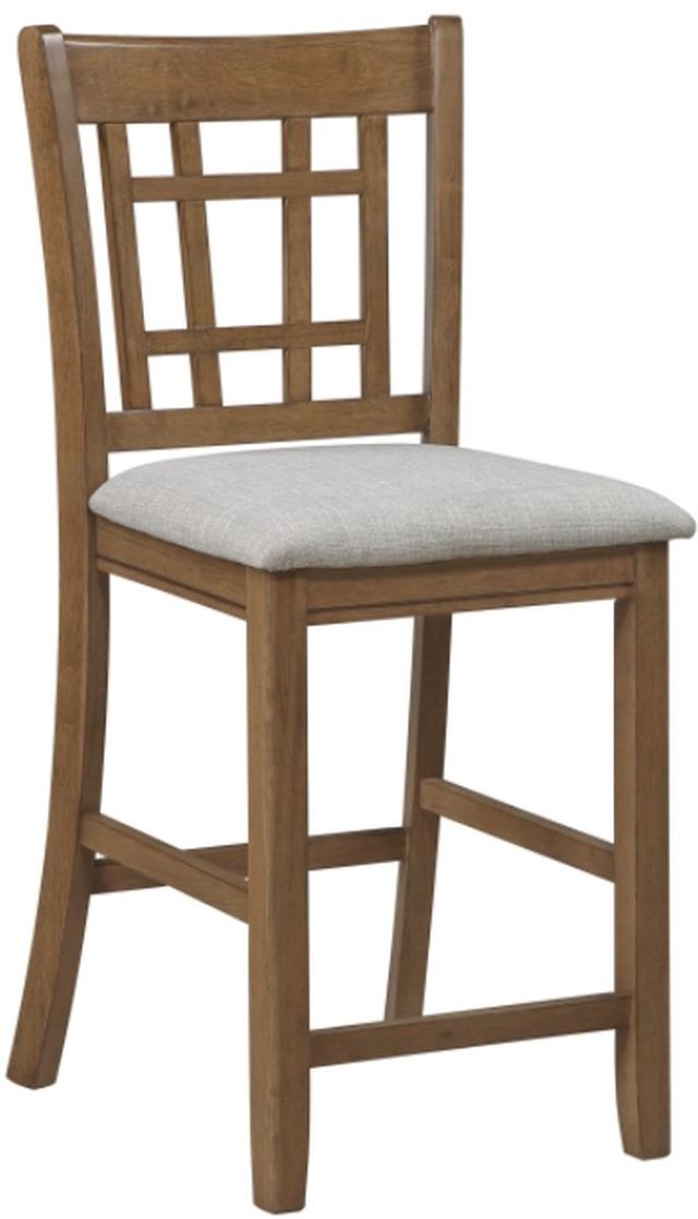 Homelegance® Junipero Brown/Light Gray Counter Height Chair-0