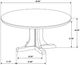 Coaster® Hartville 7-Piece Natural Light Brown Round Dining Table Set-5