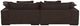 Moe's Home Collection Daydream 2-Piece Dark Brown L-Shaped Sectional Sofa and Chaise-3