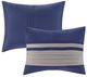 Olliix by Madison Park Blue King Palmer 7 Piece Comforter Set-1