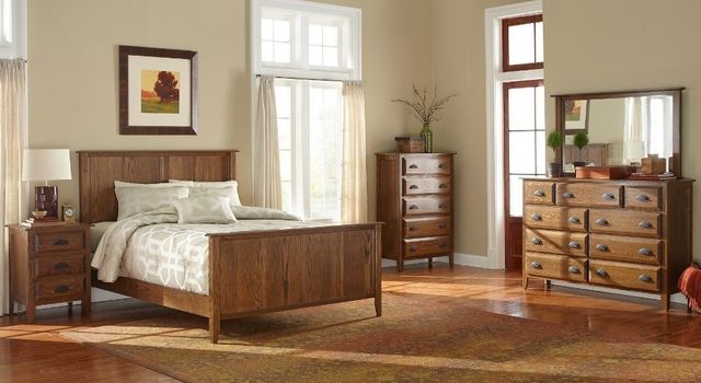 Wolfcraft Furniture Summit Brown Queen Master Panel Bed-3