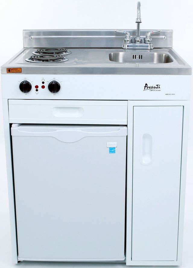 Avanti® 30" White Kitchenette-0