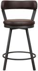 Mazin Furniture Appert Brown/Dark Gray Counter Swivel Chair-1