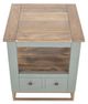 International Furniture Direct Timber Forest Green End Table-3