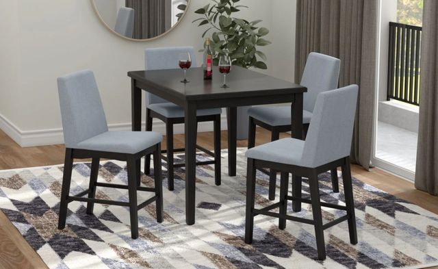 Emerald Home Madison Black/Gray Counter Gathering Stool-1