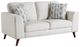 Homelegance® Broadway Silver Cloud Loveseat-0