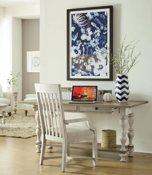 Hammary® Litchfield Lakeside Driftwood Flip Top Table with Sunwashed Base-3