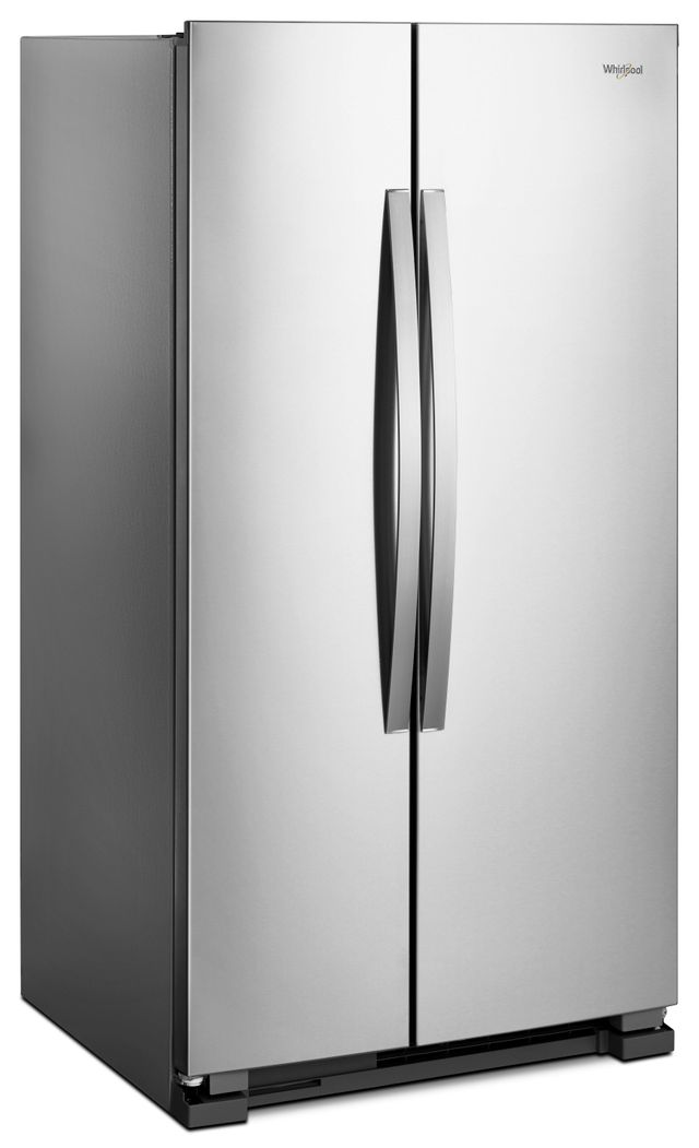 Whirlpool® 21.7 Cu. Ft. Monochromatic Stainless Steel Side-By-Side Refrigerator-1