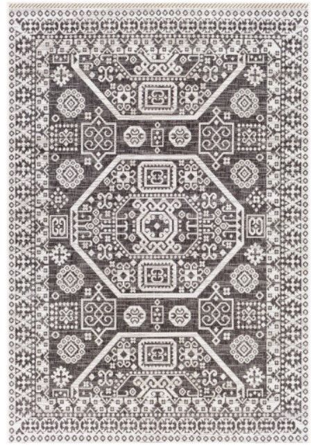 Surya Eagean Charcoal/Off-White 4'x6' Area Rug-0