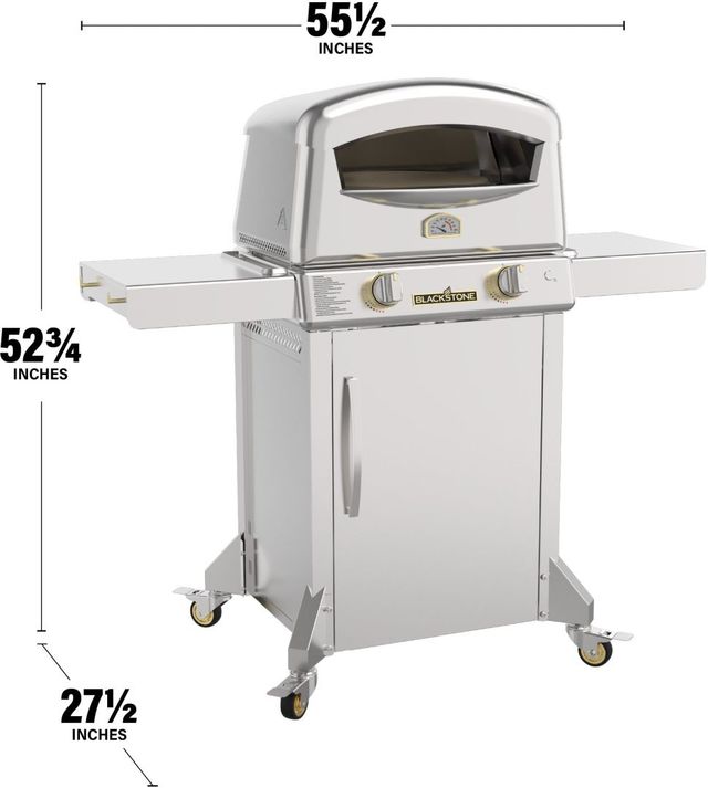 Blackstone® 56" Stainless Steel Pizza Oven -1