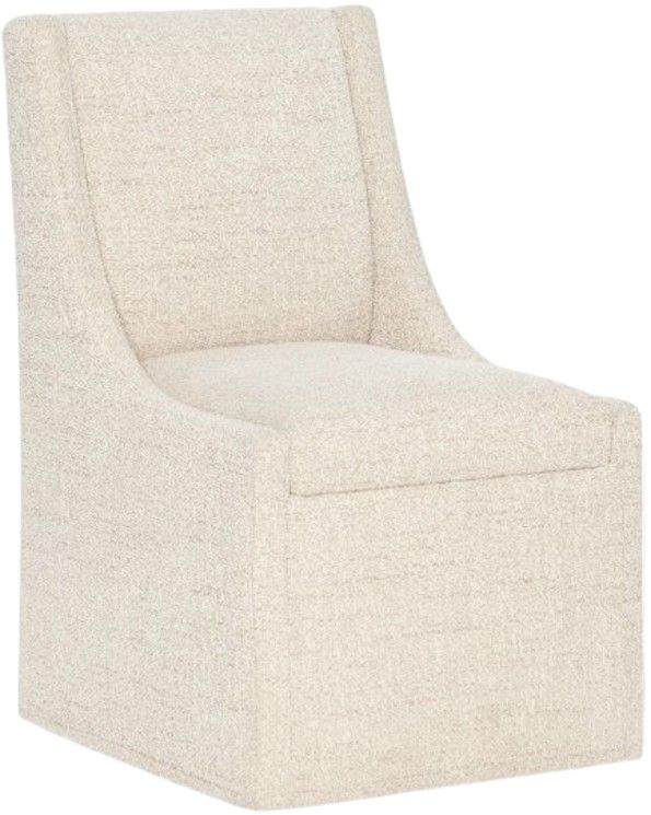 Hooker® Furniture Eleana Classic Linen Castered Dining Side Chair-0