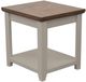 Legends Home Ithaca Brown End Table with Beige Base-0