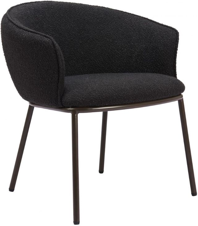 Zuo® Modern Essen Black/Bronze Dining Arm Chair-0