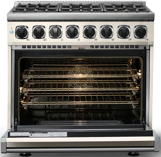 Viking® 7 Series 36" Pure White Pro Style Dual Fuel Range-1