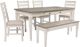 Signature Design by Ashley® Skempton 6-Piece White/Light Brown Dining Set-0