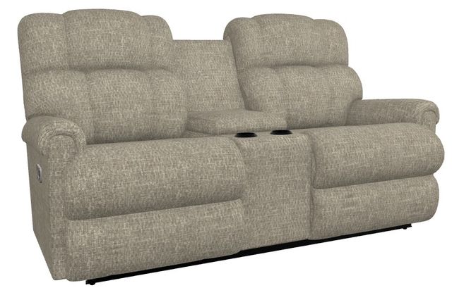 La-Z-Boy® Pinnacle Marble Power Wall Reclining Loveseat with Console, Headrest, and Lumbar-0