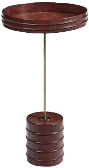 Front view of the Bassett® Furniture Fields Medium Brown Martini Table