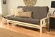 Kodiak Furniture Monterey Suede Gray/Antique White Full Futon with Mattress-1