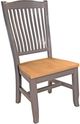 A-America® Port Townsend Gull/Seaside Pine Slatback Dining Side Chair-0