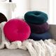 Surya Cotton Velvet Bright Pink 18"x18" Toss Pillow-4