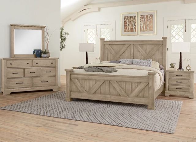 Artisan & Post by Vaughan-Bassett Cool Rustic Clear Maple California King Panel Bed-1