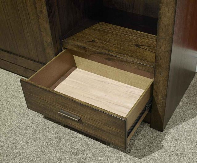 aspenhome® Modern Loft Brownstone Sliding Door Chest-2